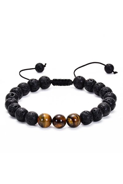 Online Hediye Sepeti Happymodds Men's Bracelet - Macrame Braided, Globe Cut, ...