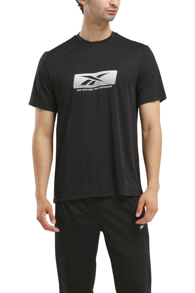 Reebok ΑΝΕΧΕΙ ΣΗΜΑΣΙΑ ΤΟ DIST GFX TE Siyah Erkek Kısa Kol T-shirt