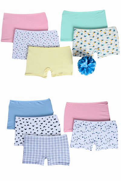 Harika KIDS Girl - PacK of 10 Cotton Printed Boxers