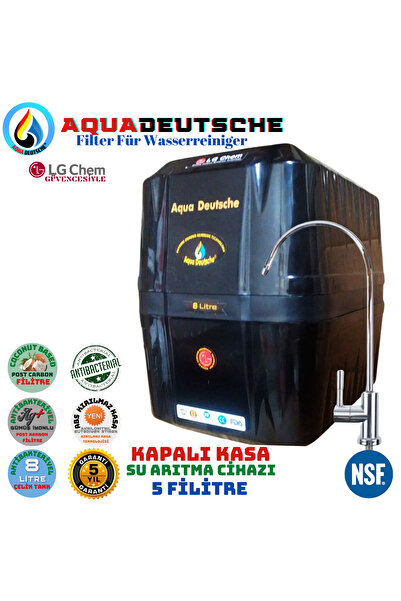 AQUA DEUTSCHE ULTRA PREMIUM SİYAH 8 Lt. 7 FİLİTRE 14 AŞAMA GÜMÜŞ İYON MİNERAL...