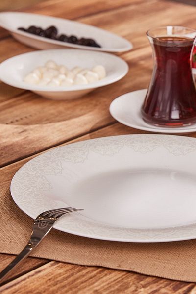 Karaca Fine Pearl New Eternal 26 Pieces Breakfast Set for 6 Persons