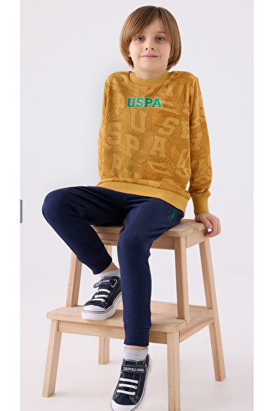 U.S. Polo Assn. Erkek Çocuk, Lisanslı, USPA, 3 İplik,  Kışlık Eşofman Takım (...