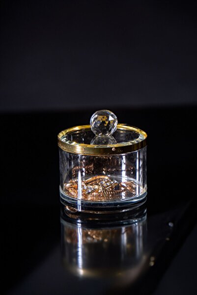 Genel Markalar Dekoratif El Yapımı Lüks Cam Makyaj Mücevher Yüzük Ve Takı Kut...