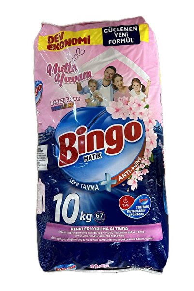 Bingo Mutlu Yuvam Toz Deterjan Tüm Renkler 10 KG