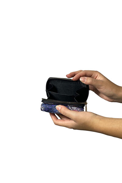 Gloria Portofel de damă cu model BETULES de dimensiuni mici - cu detaliu de mână și buzunar