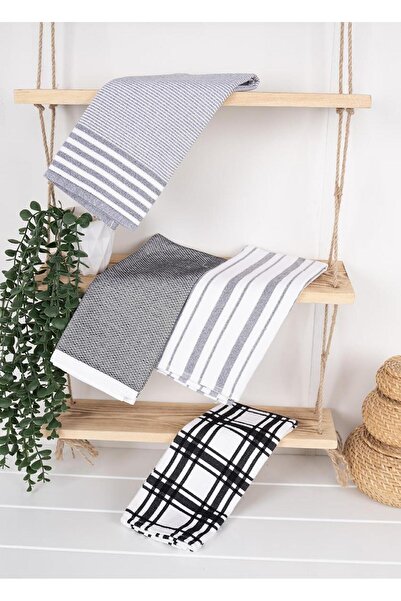 Baveno Set de 4 prosoape și prosoape de bucătărie Saphir - 100% bumbac