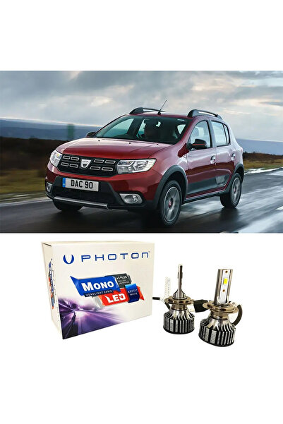 Photon Dacia Sandero Stepway Kısa Led Xenon Far Ampulü H7 Mono Yeni Seri Beya...