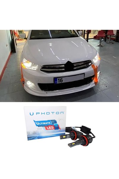 Photon Citroen C Elysee Led Xenon Uzun Far Ampulü H1 Ultimate Yeni Seri Beyaz...