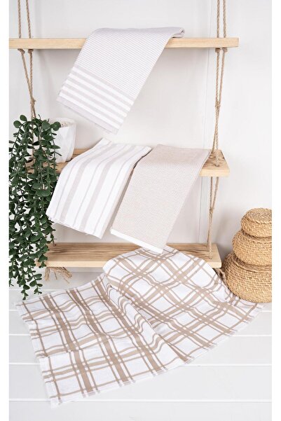 Baveno Set de 4 prosoape și prosoape de bucătărie Saphir - 100% bumbac