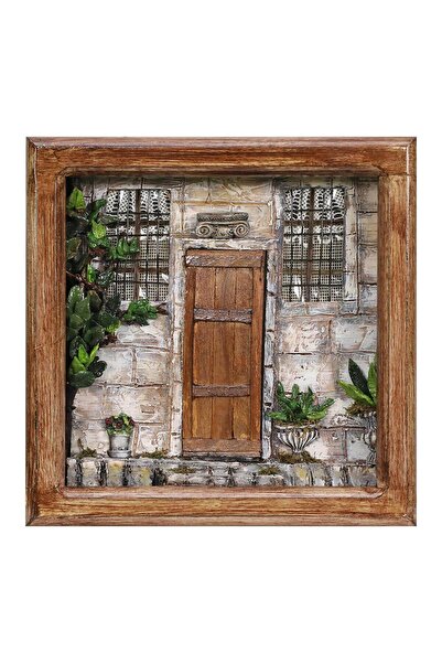 e38 El Işçiliği Ahşap Boyama Kitaplık 30*30*7 Cm - 5739