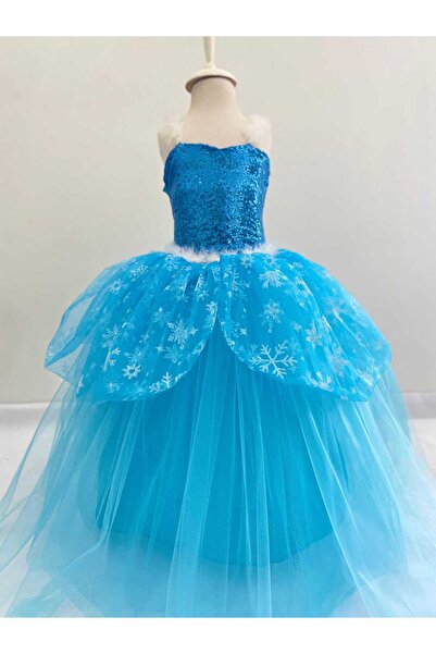 Kara Kedi Kostüm Evi ASKILI ELSA KOSTÜMÜ