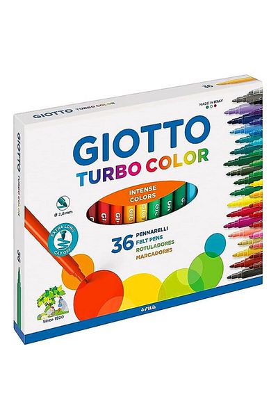 Giotto Gi̇otto Turbo Color 36 Color Felt-Tip Pack