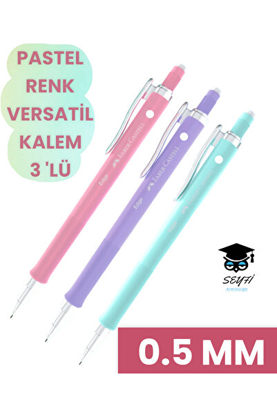 Faber Castell 0.5 MM PASTEL RENK VERSATİL KALEM  3 'LÜ FABER CASTELL EDGE
