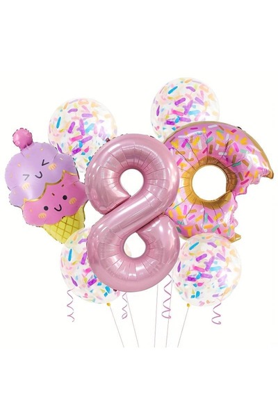 Mini Parti متجر الحفلات الصغيرة - مجموعة بالونات الآيس كريم