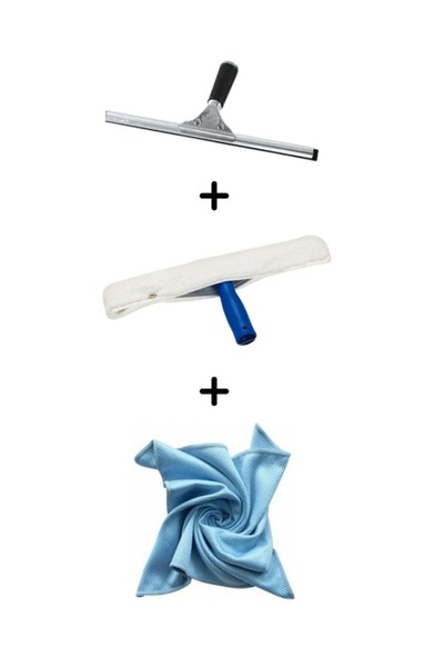 MG HOME Set de curățare de 45 cm - Aparat de curățat sticla, racletă metalică...