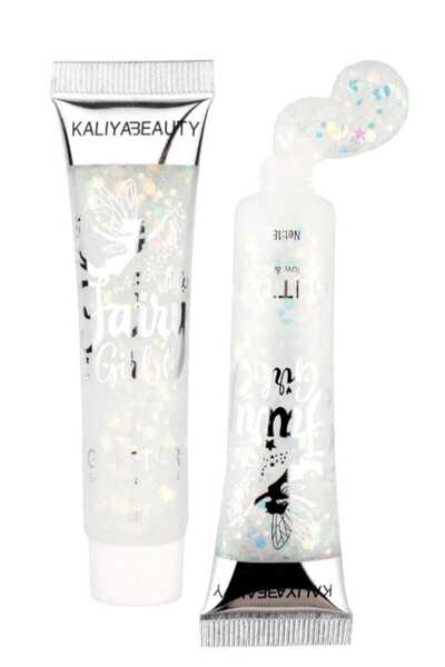 KALIYABEAUTY Yüz Ve Vücut Fairy Girl Glitter Jel Gümüş 6 Farklı Sim Tonu Ve Renk