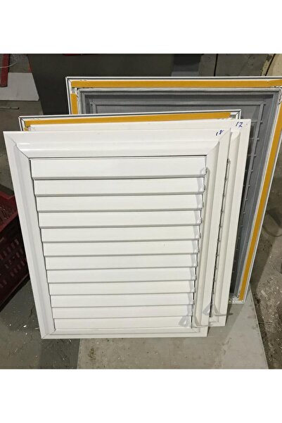 SAHMO METAL 70X110 Beyaz Alüminyum Hareketli Menfez Yüzeysel Banyo Wc Havalan...