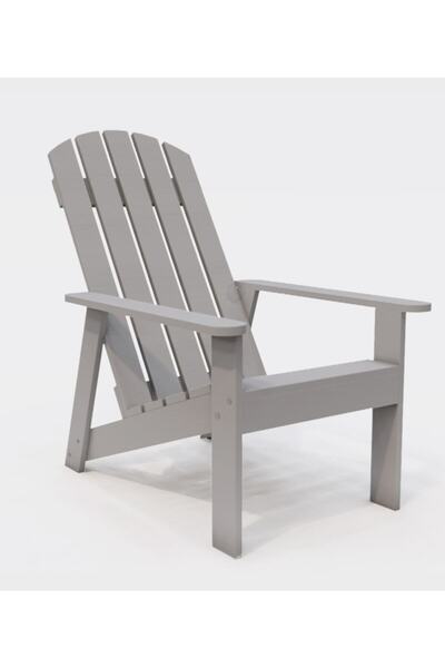 Genel Markalar Modern Ahşap Oval Adirondack Balkon, Bahçe Koltuğu