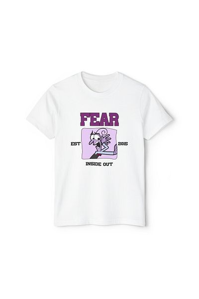 Hilosh Reverse Face Fear Horror Printed White Unisex Kids T-Shirt T04
