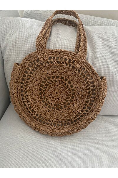 aycü desing bag Çanta Kağıt ip hasır çanta