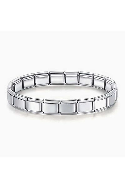 Westia Unisex Italian Charm Steel Bracelet