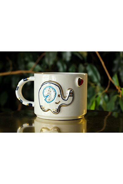Xhoie Ceramics كوب الفيل مصنوع يدويًا