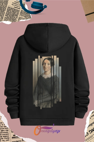 oneagılyazı سويت شيرت مطبوع بظهر صورة للجنسين