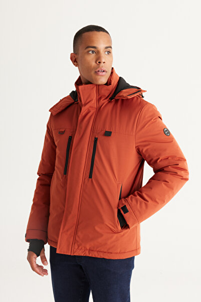 ALTINYILDIZ CLASSICS Мъжко стандартно кройно палто с качулка