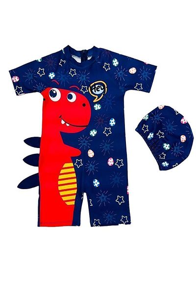 ÖYKÜ KİDS Baby Boy-Child Swimsuit - Sweet Dino and Shark Themed