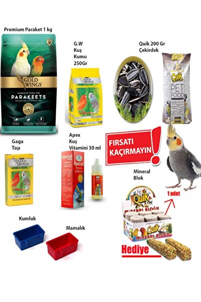 Gold Wings Premium Goldwings Paraket Sultan-cennet Papağanı Besin Paketi 10 Parça