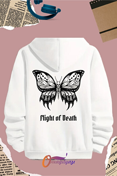 oneagılyazı Flight of Death Sırt cu imprimeu Swea tricou - Hanorac