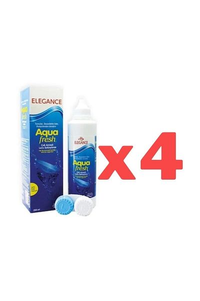 Elegance Aqua Fresh 250 Ml Lens Solution 4 Pieces