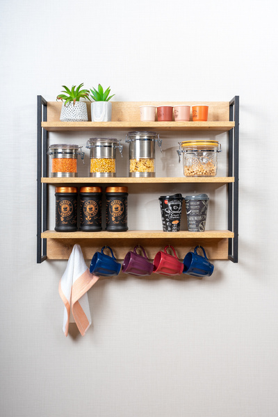 Mudesa Mutfak Rafı Duvar Rafı Organizer Banyo Rafı Çok Amaçlı Düzenleyici Terek