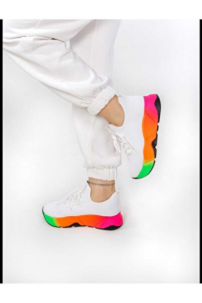 Elisay Moda YÜRÜMEK BIZIMLE GÜZEL Καθημερινά -πολλαπλά γυναικεία αθλητικά παπ...