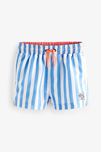 Next Baby Pantaloni scurți de baie cu uscare rapidă cu imprimeu bleumarin - ALY01761