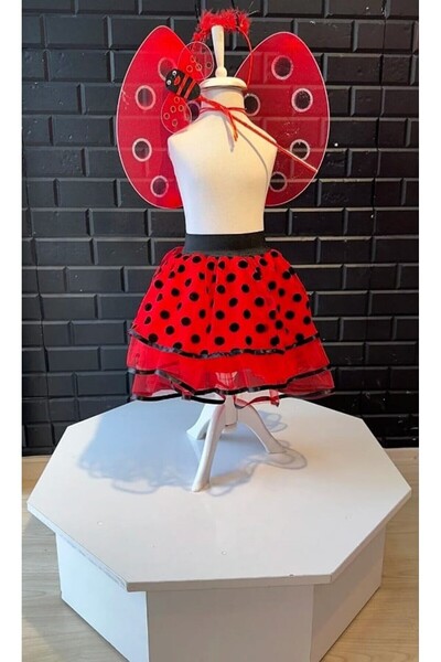 Pano Kids Patiska Nostalji Set fustă și aripi Buburuza