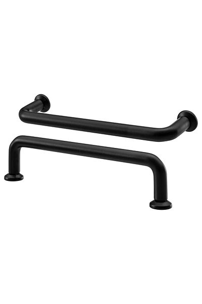 IKEA BAGGANÄS mâner negru 143 mm 2 buc