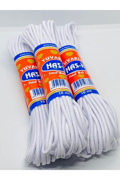 312 KONSEPT إطار فلوس أبيض دائري بطول 10 أمتار