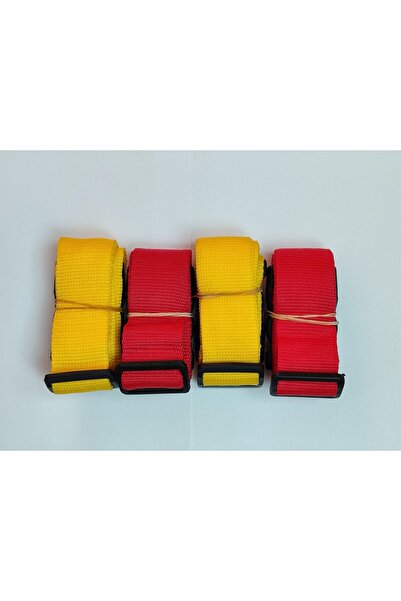 BALP Yellow and Red 4 Cm Total 2 Pieces Luggage Belt