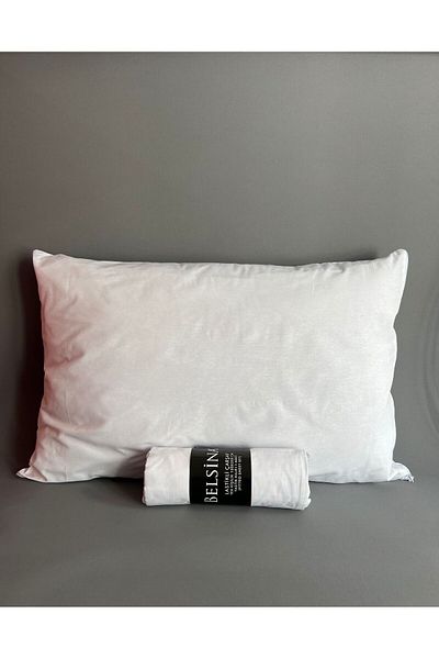 Belsina Double White Elastic Sheet Set - 2 Pillowcases with Cover
