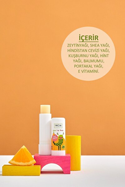 Incia INCIA dětský balzám na rty - oranžový