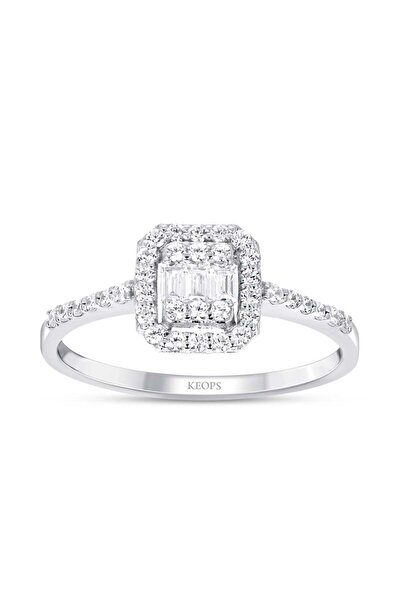 Keops Pırlanta 0.45 Karat Baget Pırlanta Yüzük