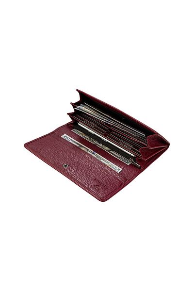 Garbalia Dámská peněženka Angel Genuine Leather Claret Red s přihrádkou na mobilní telefon