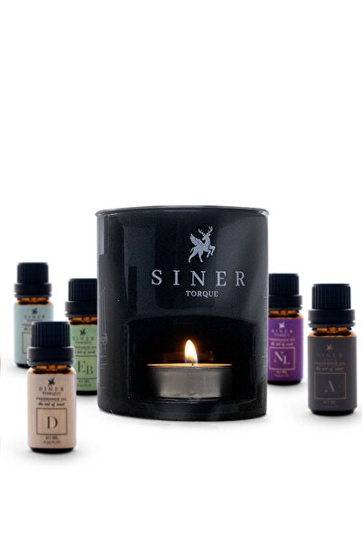 Siner Torque Onix El Yapımı Seramik Buhurdanlık Ve 5 Adet Buhurdanlık Yağı