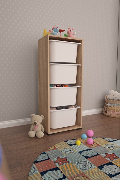 Pratico Cara 4 Derin Sepetli Sonomo Çok Amaçlı Dolap Mutfak Kiler Dolabı