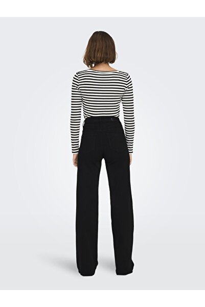 ONLY Jeans Mit Weitem Bein Onlmadison Hohe Taille Weiter Beinschnitt Jeans