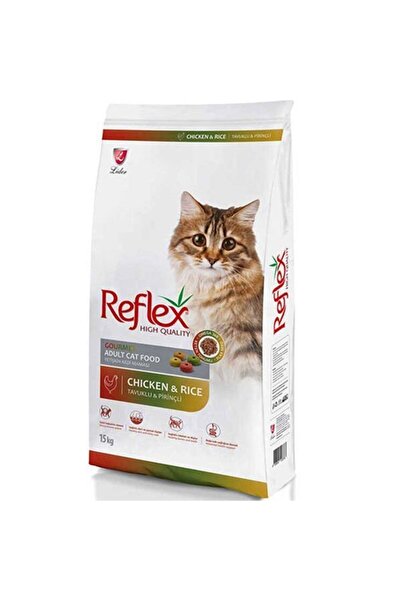 Reflex Tavuklu Renkli Taneli Yetişkin Kedi Maması 15 Kg