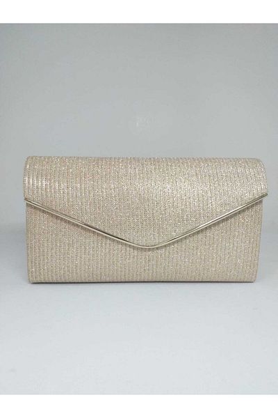 dizaynbag Γυναικεία χρυσή ασημί βραδινή τσάντα