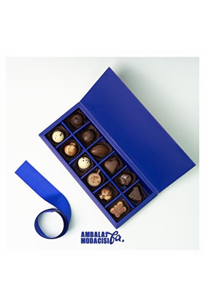 Ambalaj Modacısı Chocolate Box ( 5 Adet ) Future Box 12 Gözlü Mavi
