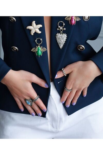 Bayemeyc Reıne Kristal Taşlı Yüzük